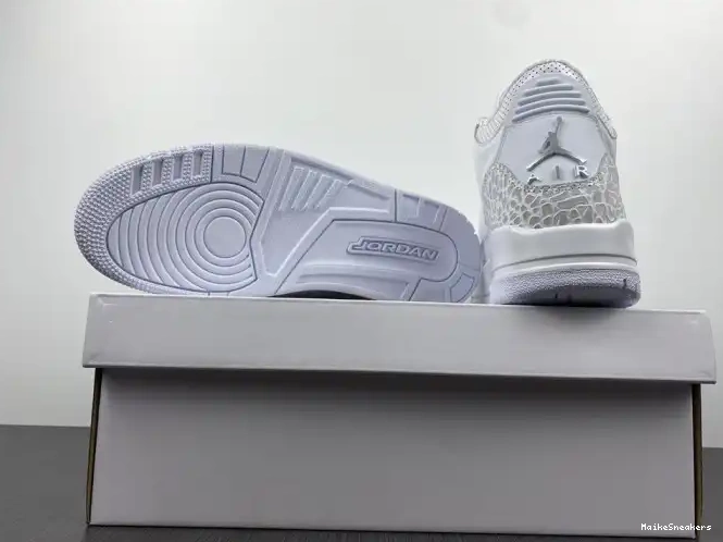 MaikeSneakers PS Retro 3 Jordan Air 'Triple White' 429487-111 0505